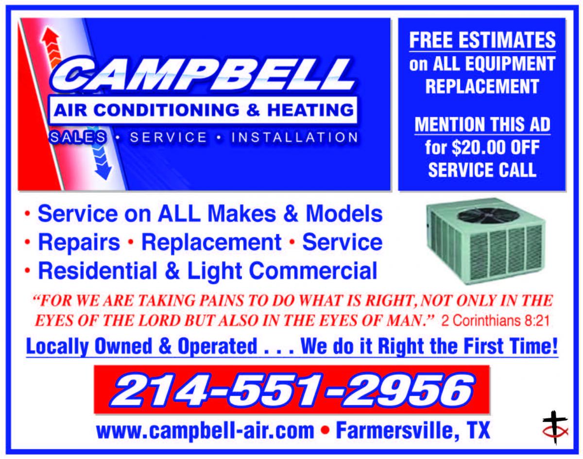 Campbell Air Conditioning & Heating Christian Business Referral Network